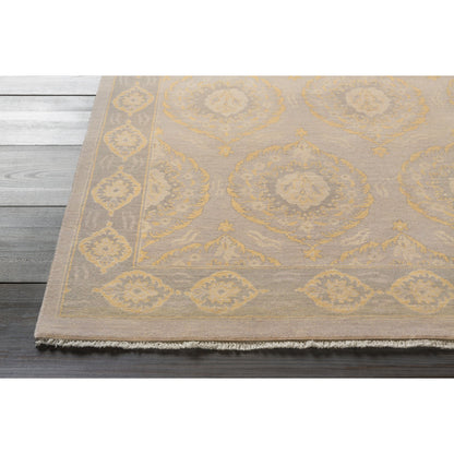 Jade JDE-3002 Rug by Surya in taupe, medium green, tan, medium gray. Made from 100% handspun wool in a unique style.