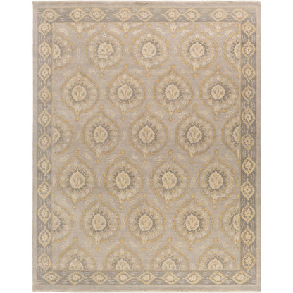 Jade JDE-3002 Rug by Surya in taupe, medium green, tan, medium gray. Made from 100% handspun wool in a unique style.
