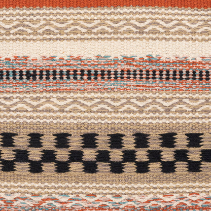 Jaden Pillow - 13453 by Surya in rust, black, blue, light beige, medium gray. Made from 100% cotton in a eclectic & global style.