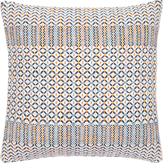 Jaden Pillow - 33058 by Surya in ink blue, light beige. Made from 100% cotton in a eclectic & global style.