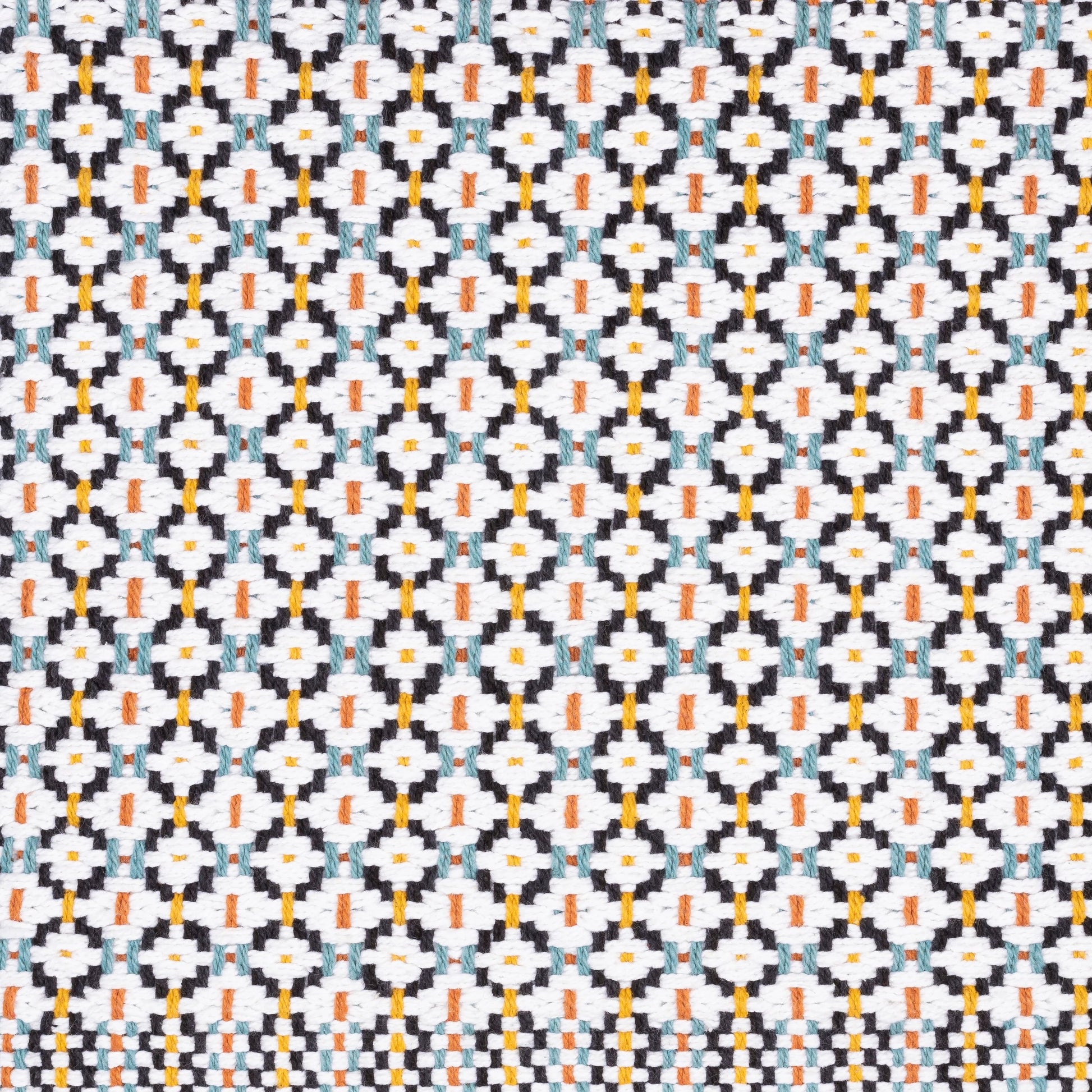 Jaden Pillow - 33058 by Surya in ink blue, white, sky blue, mustard, camel. Made from 100% cotton in a eclectic & global style.