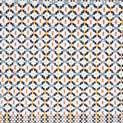 Jaden Pillow - 33058 by Surya in ink blue, white, sky blue, mustard, camel. Made from 100% cotton in a eclectic & global style.