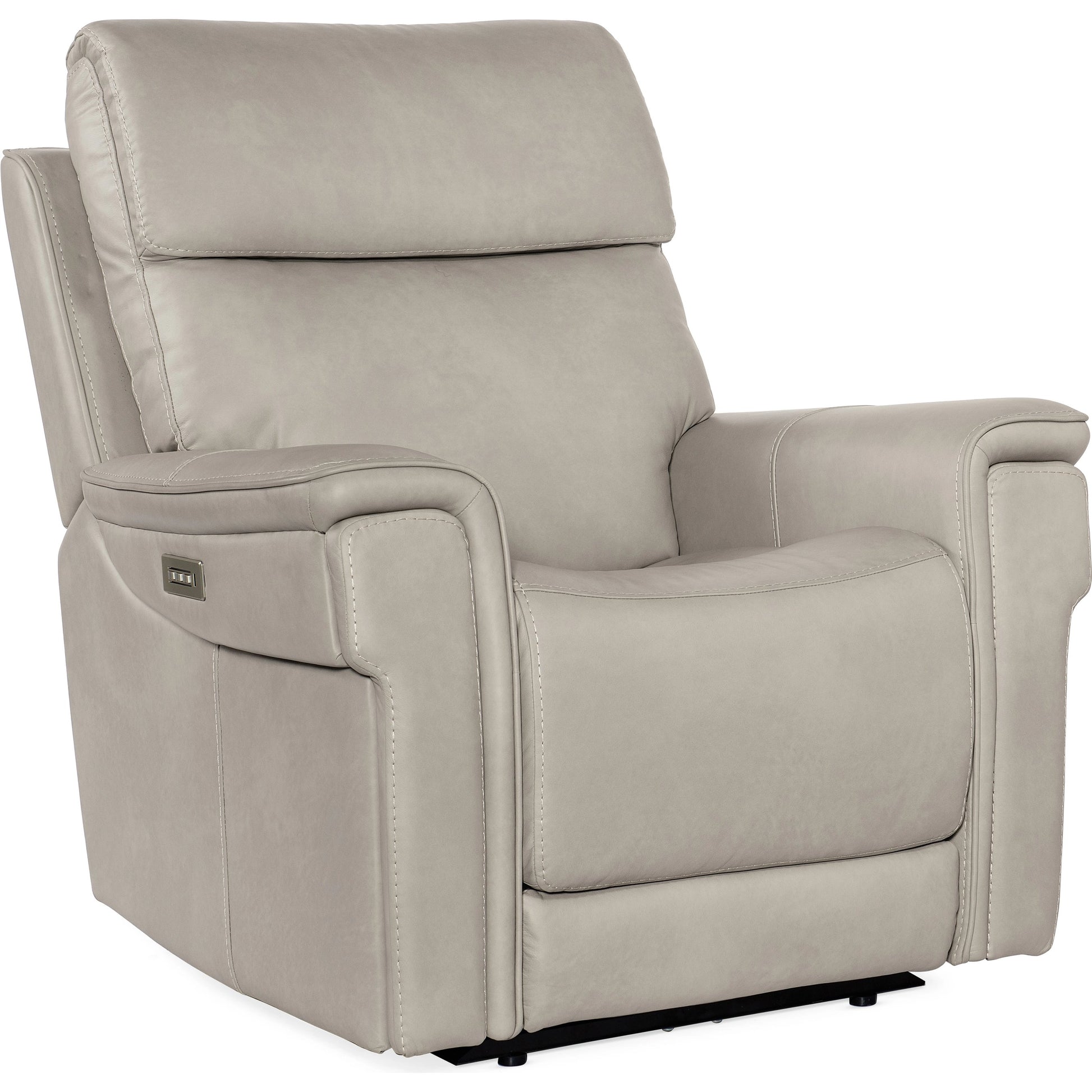 Lyra Zero Gravity Power Recliner by Hooker Furniture. Made from leather in a traditional style.