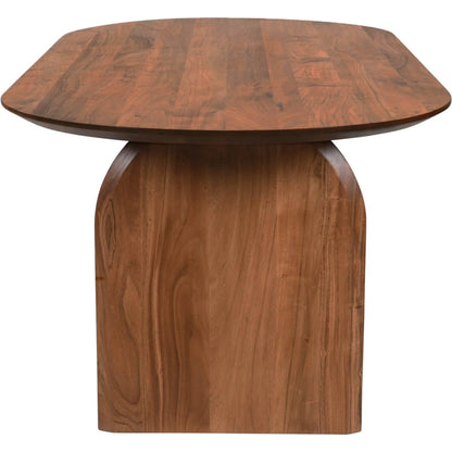 Domingo Dining Table by LH Imports in pecan. Made from unique in a transitional style.