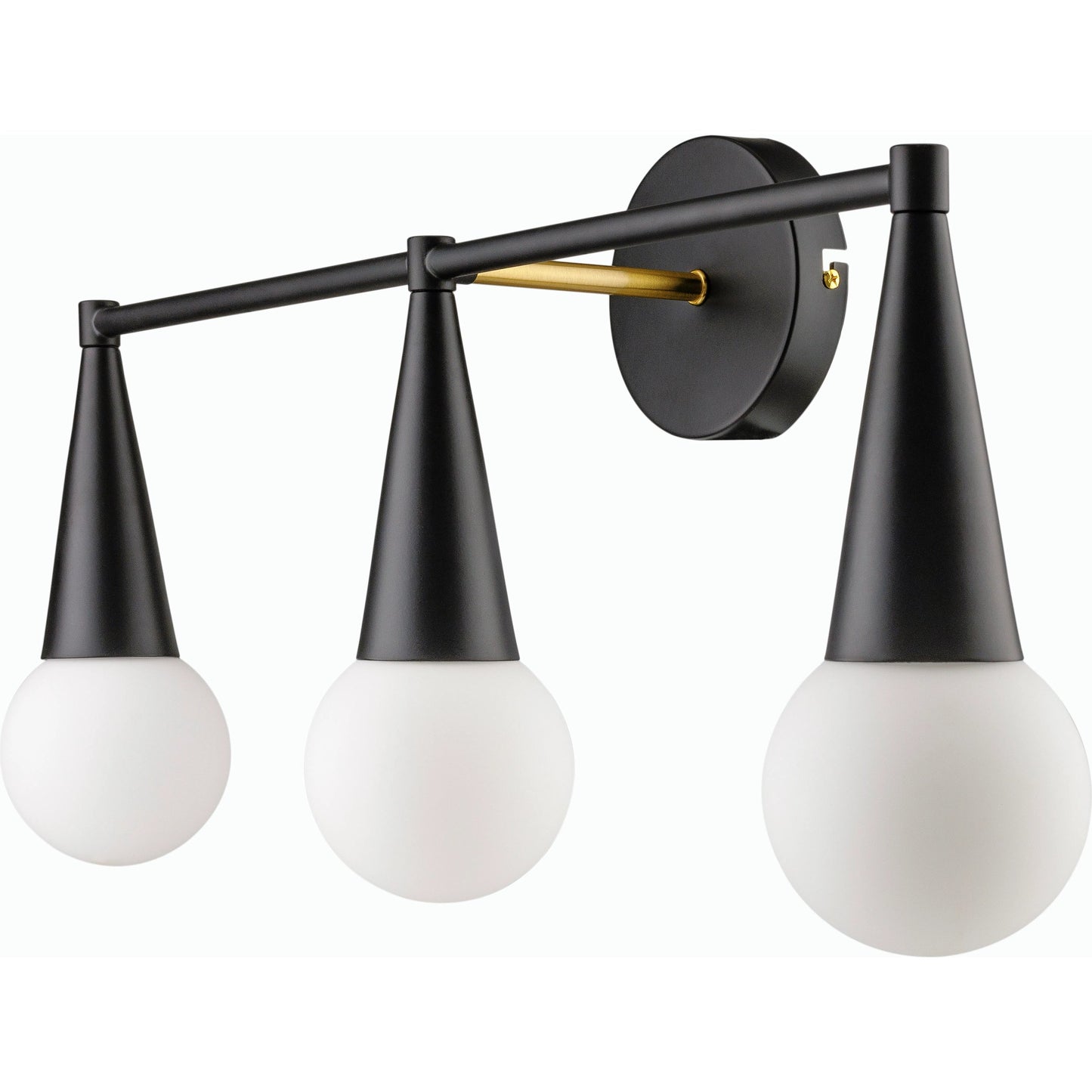 001 SI-2165018 | Primary Silo | Judson Wall Sconce - 532962 by Livabliss in fixture: black, shade: white, cord: black and paintedmetallicpaintedpainted. Made from iron, glass in a modern style.
