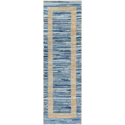 Jean Rug - 32470 by Livabliss. Made from main: 60% recycled fabric, main: 40% jute in a unique style.