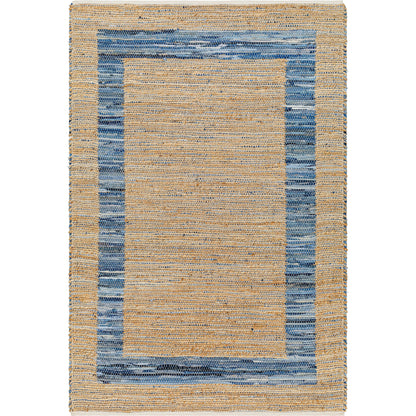 Jean Rug - 32470 by Livabliss. Made from main: 60% recycled fabric, main: 40% jute in a unique style.