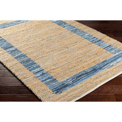 Jean Rug - 32470 by Livabliss. Made from main: 60% recycled fabric, main: 40% jute in a unique style.