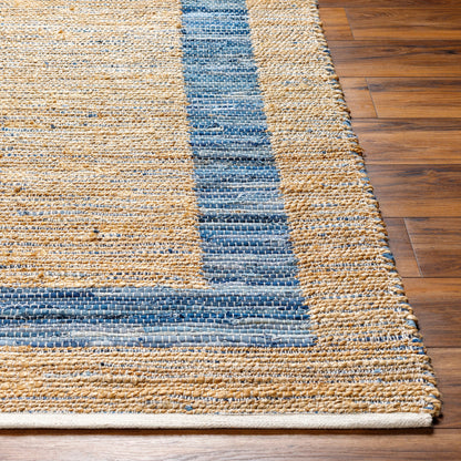 Jean Rug - 32470 by Livabliss. Made from main: 60% recycled fabric, main: 40% jute in a unique style.