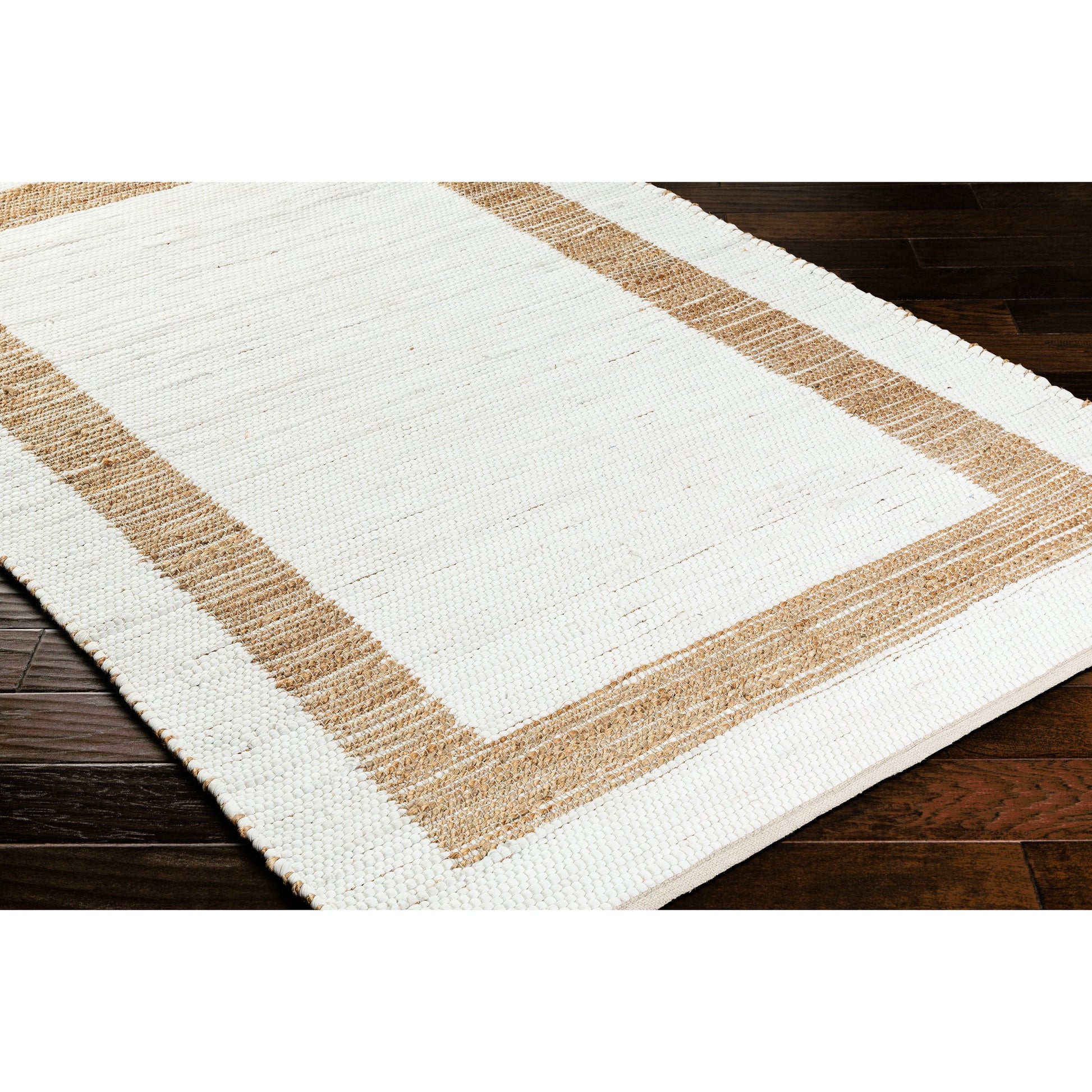 Jean Rug - 32470 by Livabliss. Made from main: 60% recycled fabric, main: 40% jute in a unique style.