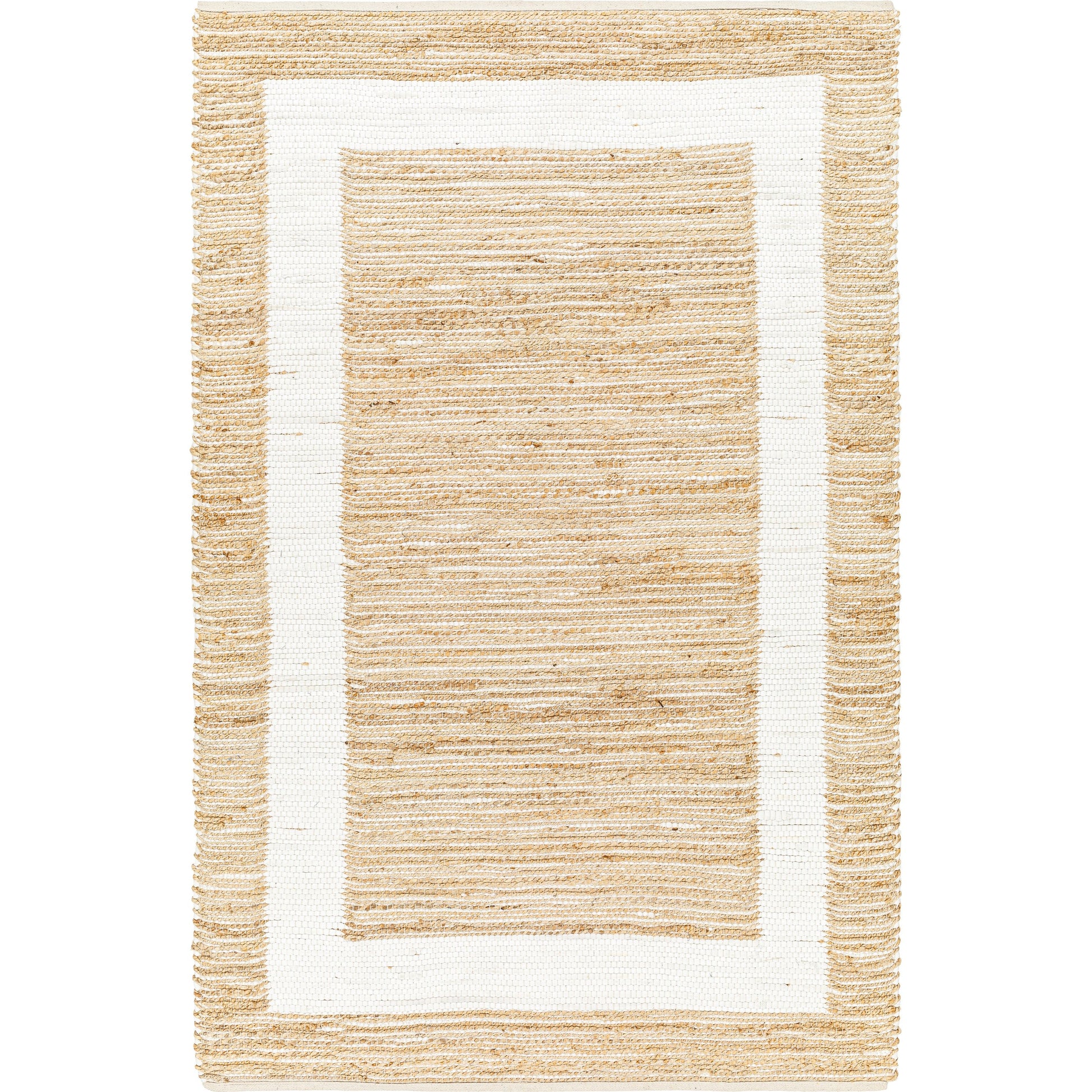 Jean Rug - 32470 by Livabliss. Made from main: 60% recycled fabric, main: 40% jute in a unique style.