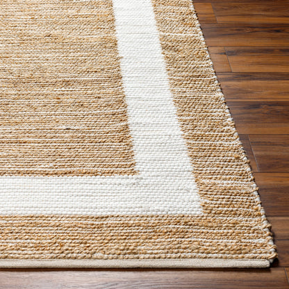 Jean Rug - 32470 by Livabliss. Made from main: 60% recycled fabric, main: 40% jute in a unique style.