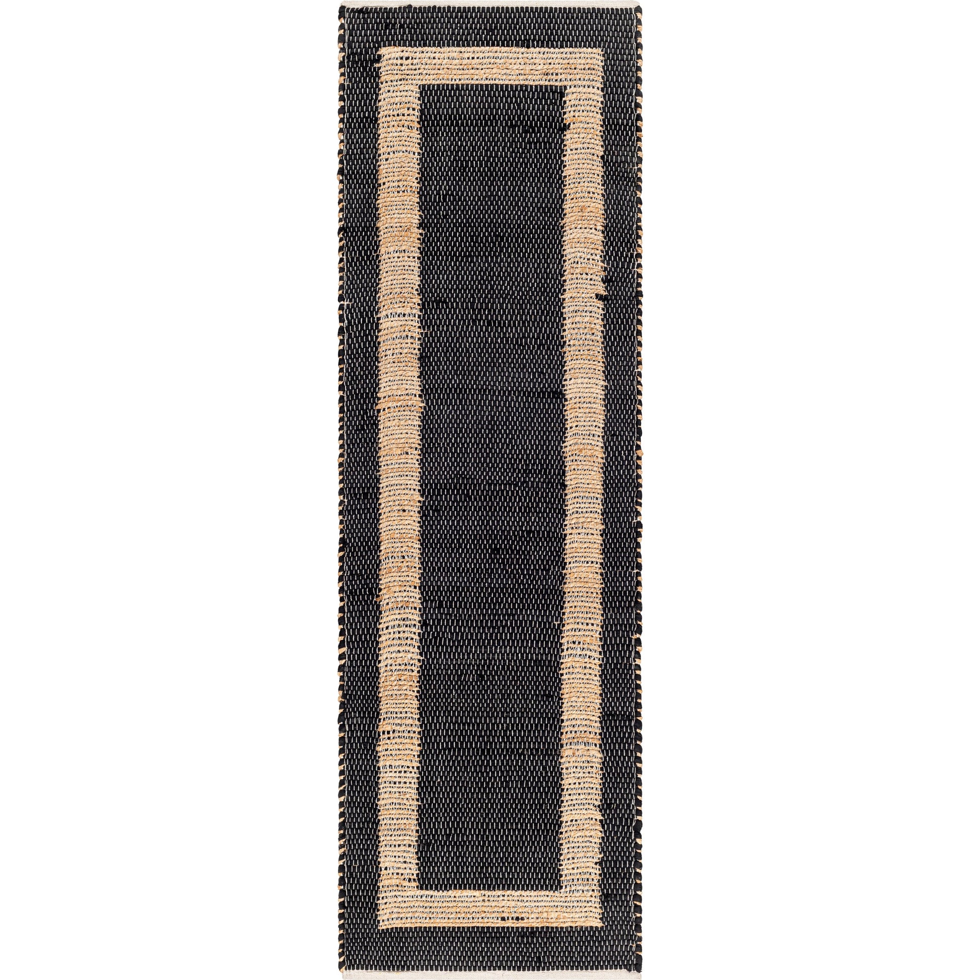 Jean Rug - 32470 by Livabliss. Made from main: 60% recycled fabric, main: 40% jute in a unique style.