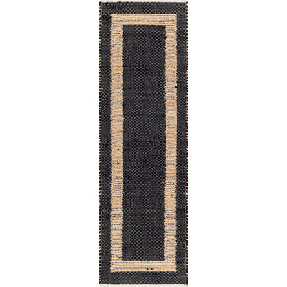 Jean Rug - 32470 by Livabliss. Made from main: 60% recycled fabric, main: 40% jute in a unique style.
