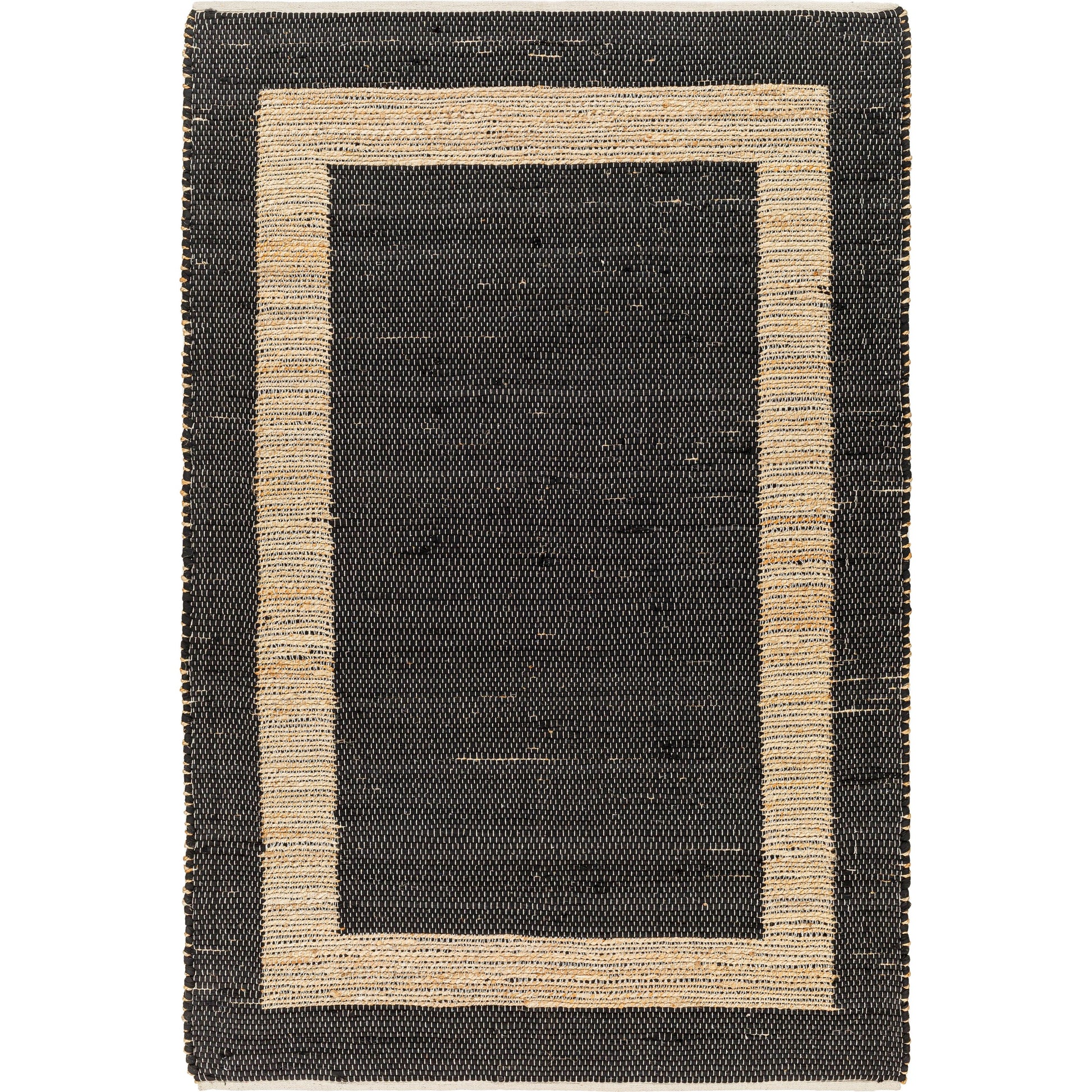 Jean Rug - 32470 by Livabliss. Made from main: 60% recycled fabric, main: 40% jute in a unique style.