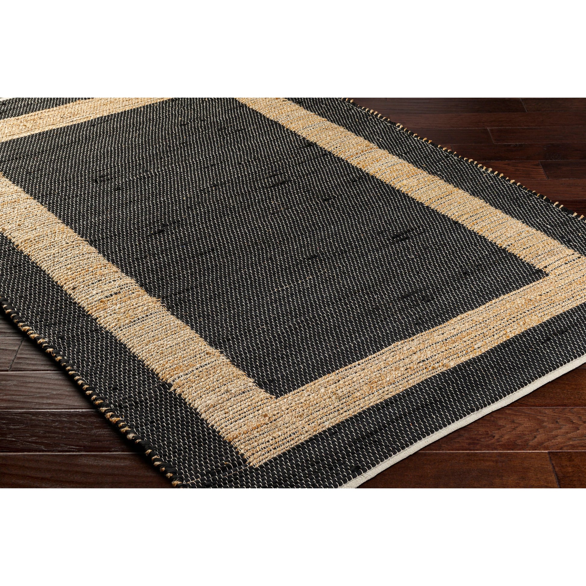 Jean Rug - 32470 by Livabliss. Made from main: 60% recycled fabric, main: 40% jute in a unique style.