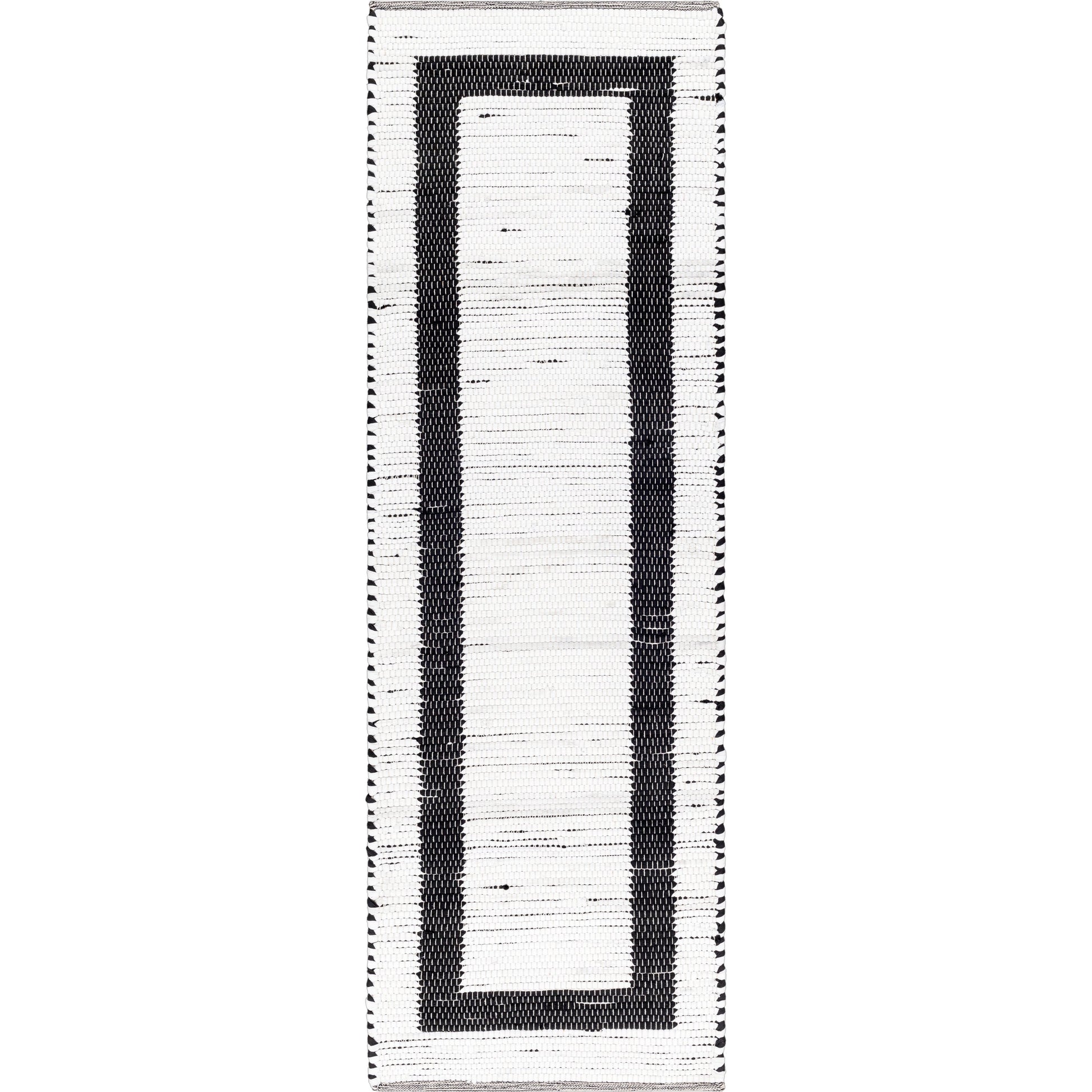 Jean Rug - 32471 by Livabliss in ivory, black. Made from main: 100% recycled fabric in a unique style.