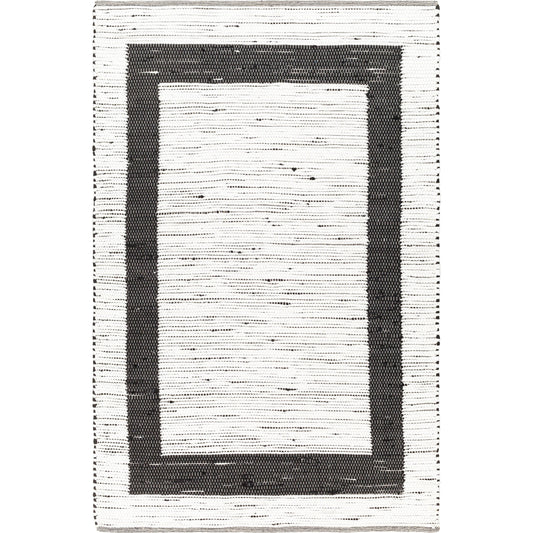 001 SI-1921975,SI-1921976,SI-1921977,SI-1921978,SI-1921979,SI-1921980 | Primary Silo | Jean Rug - 32471 by Livabliss in ivory, black. Made from main: 100% recycled fabric in a unique style.
