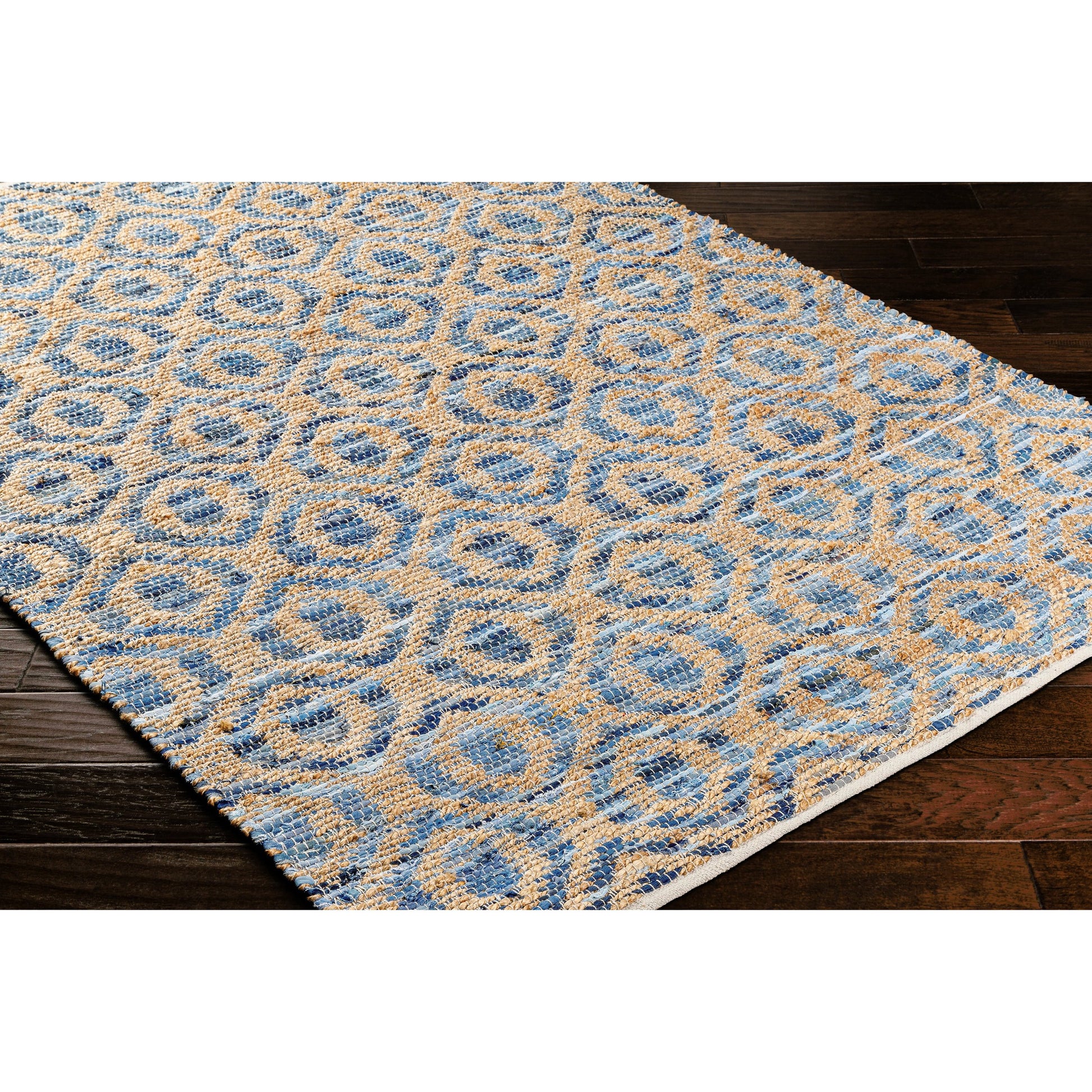 Jean Rug - 32472 by Livabliss. Made from main: 60% recycled fabric, main: 40% jute in a unique style.