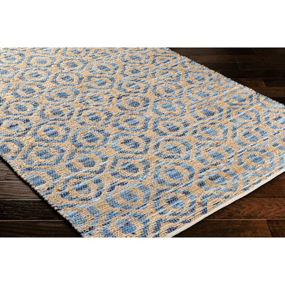 Jean Rug - 32472 by Livabliss. Made from main: 60% recycled fabric, main: 40% jute in a unique style.