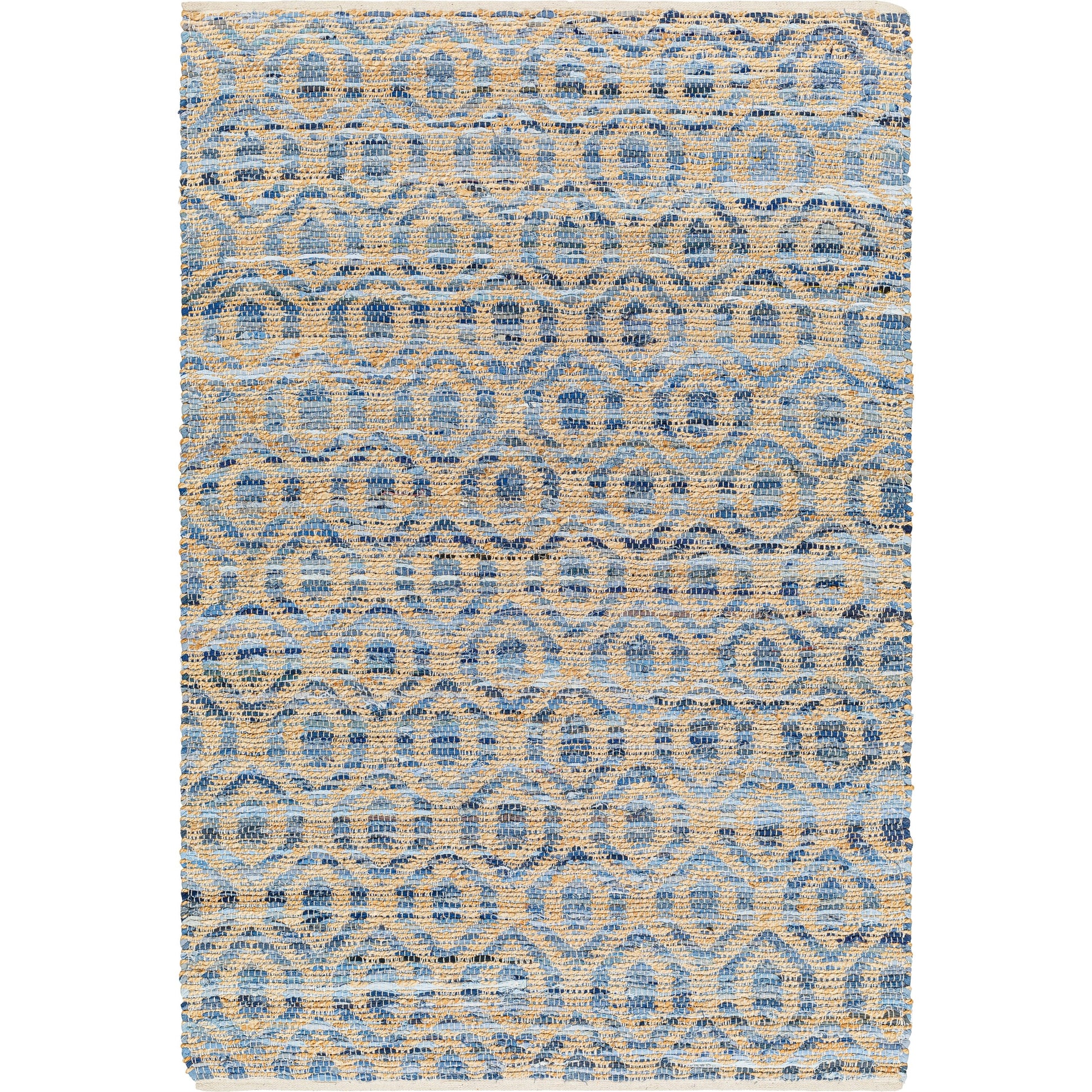 Jean Rug - 32472 by Livabliss. Made from main: 60% recycled fabric, main: 40% jute in a unique style.