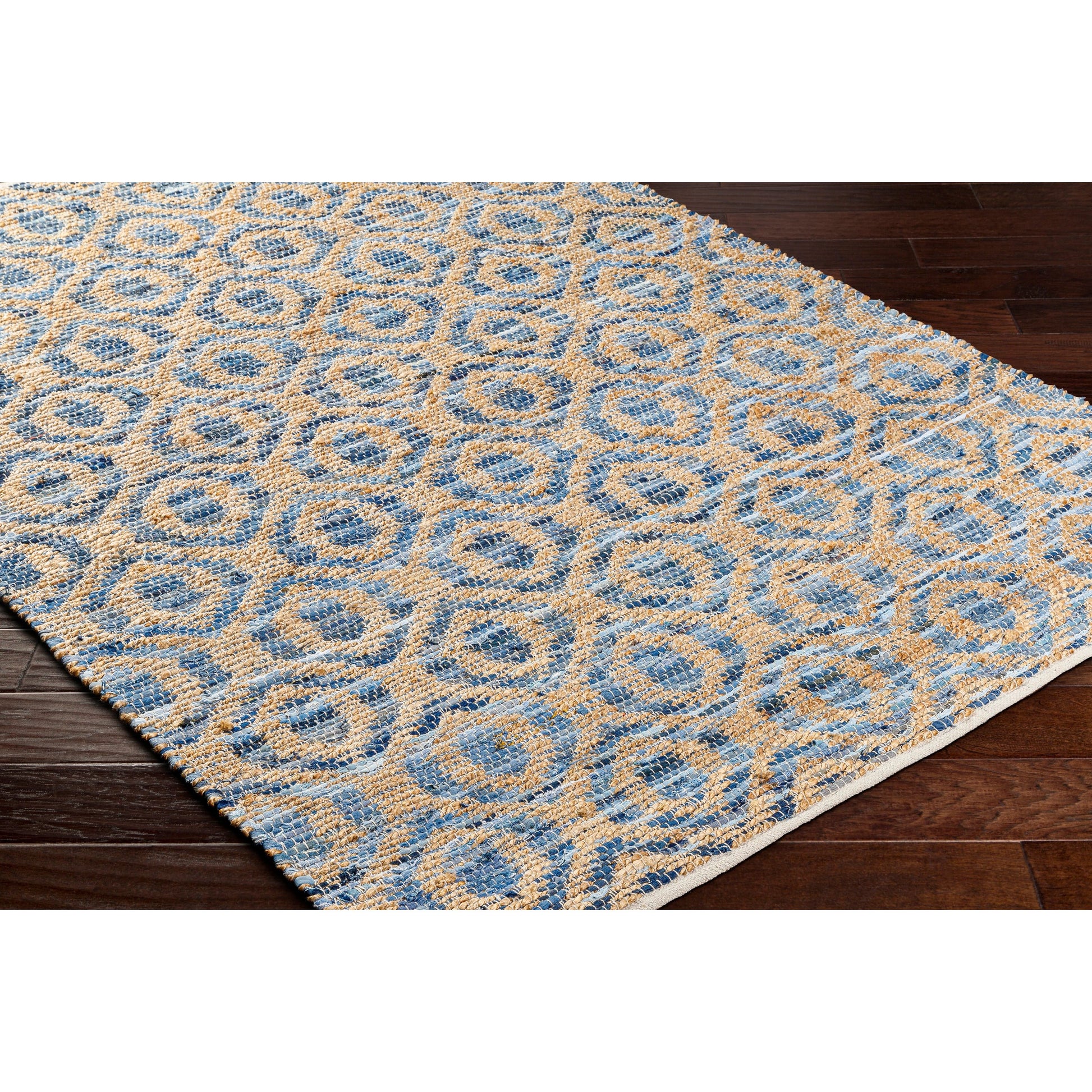 Jean Rug - 32472 by Livabliss. Made from main: 60% recycled fabric, main: 40% jute in a unique style.