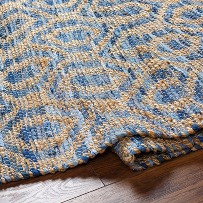 Jean Rug - 32472 by Livabliss. Made from main: 60% recycled fabric, main: 40% jute in a unique style.