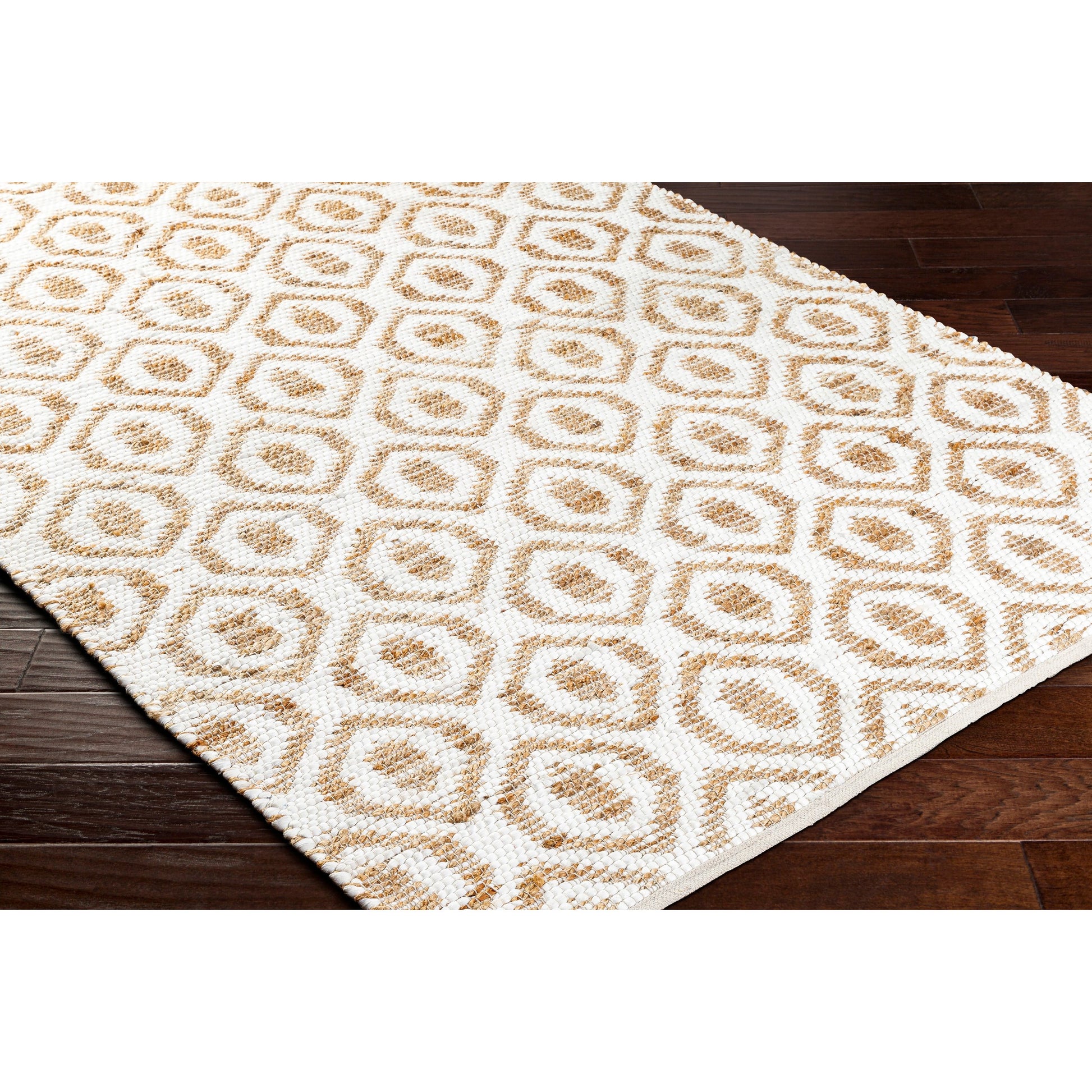 Jean Rug - 32472 by Livabliss. Made from main: 60% recycled fabric, main: 40% jute in a unique style.