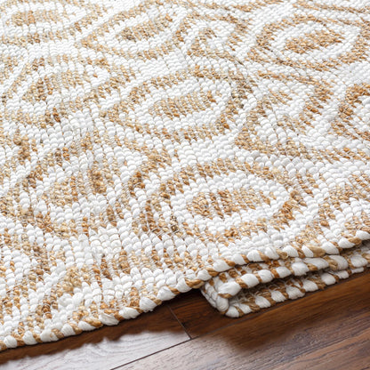 Jean Rug - 32472 by Livabliss. Made from main: 60% recycled fabric, main: 40% jute in a unique style.