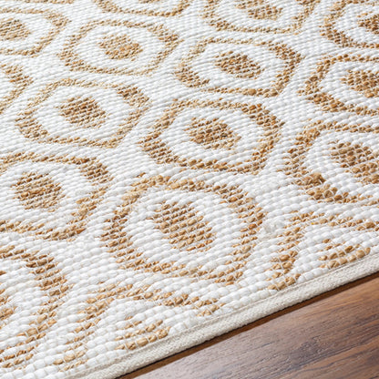 Jean Rug - 32472 by Livabliss. Made from main: 60% recycled fabric, main: 40% jute in a unique style.