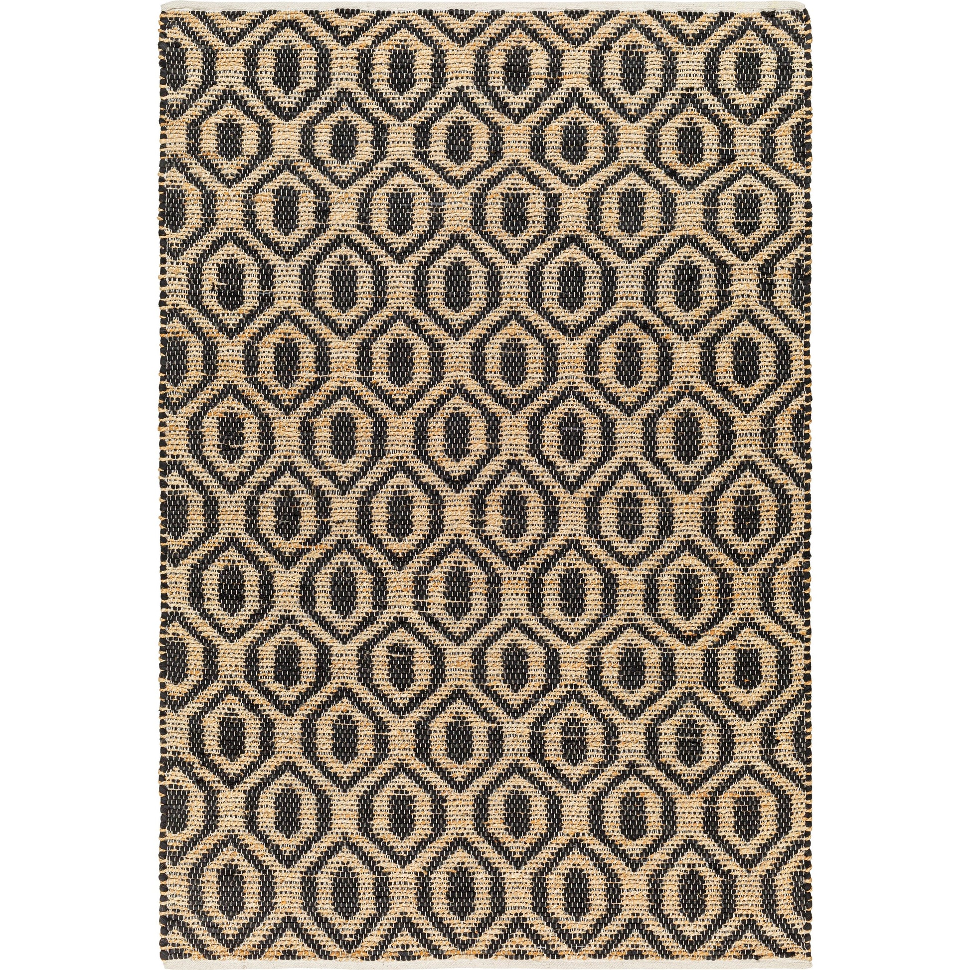 Jean Rug - 32472 by Livabliss. Made from main: 60% recycled fabric, main: 40% jute in a unique style.