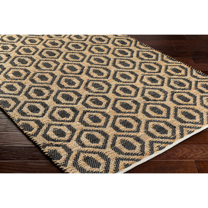 Jean Rug - 32472 by Livabliss. Made from main: 60% recycled fabric, main: 40% jute in a unique style.