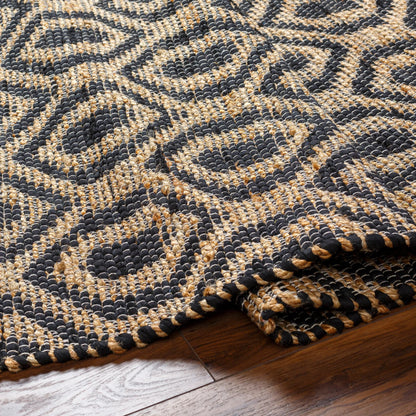 Jean Rug - 32472 by Livabliss. Made from main: 60% recycled fabric, main: 40% jute in a unique style.