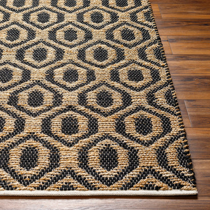 Jean Rug - 32472 by Livabliss. Made from main: 60% recycled fabric, main: 40% jute in a unique style.