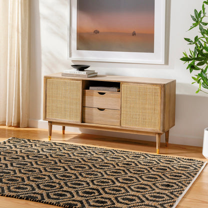 Jean Rug - 32472 by Livabliss. Made from main: 60% recycled fabric, main: 40% jute in a unique style.