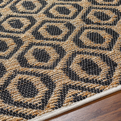 Jean Rug - 32472 by Livabliss. Made from main: 60% recycled fabric, main: 40% jute in a unique style.