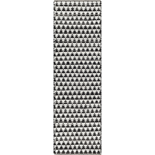Jean JEA-2311 Rug by Livabliss in ivory, black. Made from main: 100% recycled fabric in a unique style.