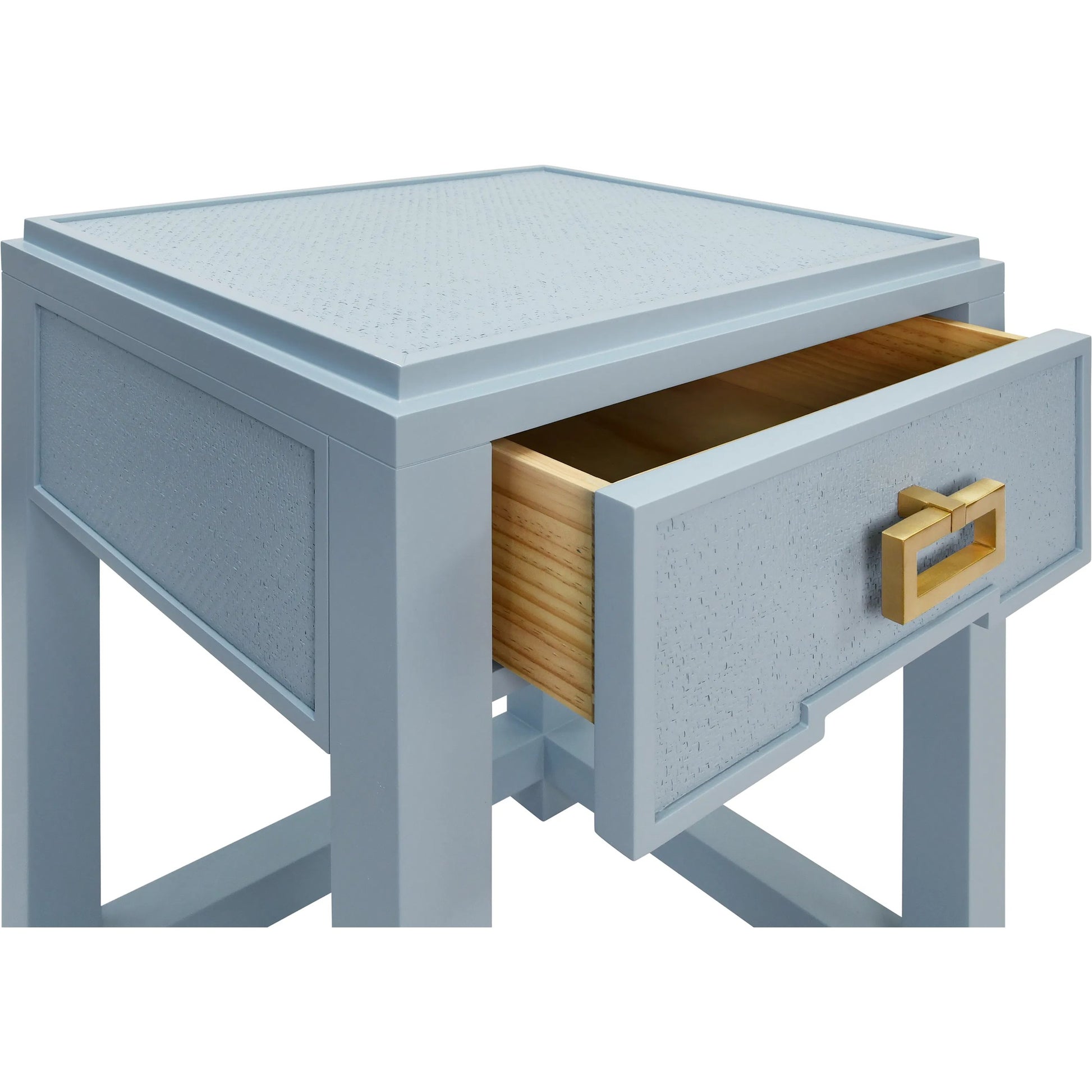 Jean One Drawer Side Table by Worlds Away. Made from solid wood, mdf in a eclectic & global style.