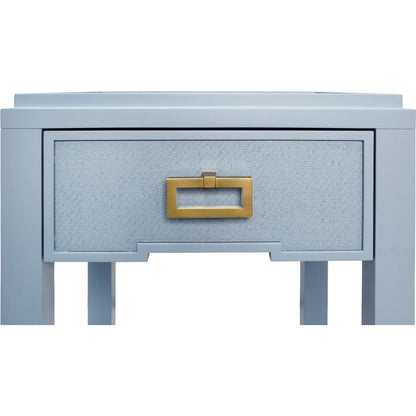 Jean One Drawer Side Table by Worlds Away. Made from solid wood, mdf in a eclectic & global style.