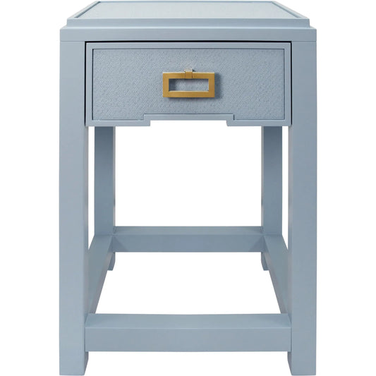Jean One Drawer Side Table by Worlds Away. Made from solid wood, mdf in a unique style.