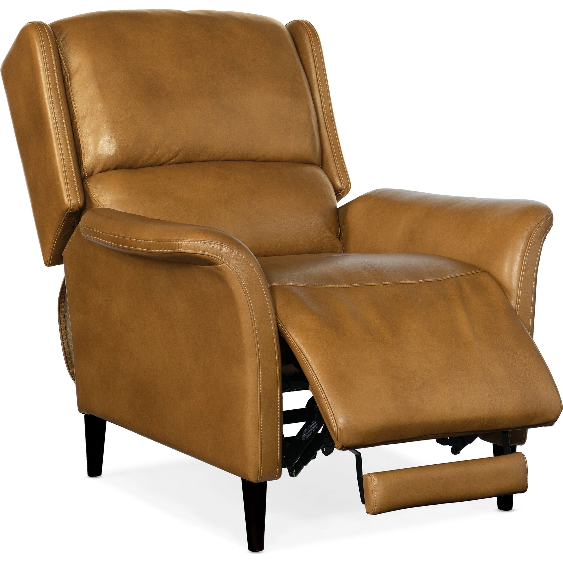 Deacon Power Recliner by Hooker Furniture. Made from leather in a traditional style.
