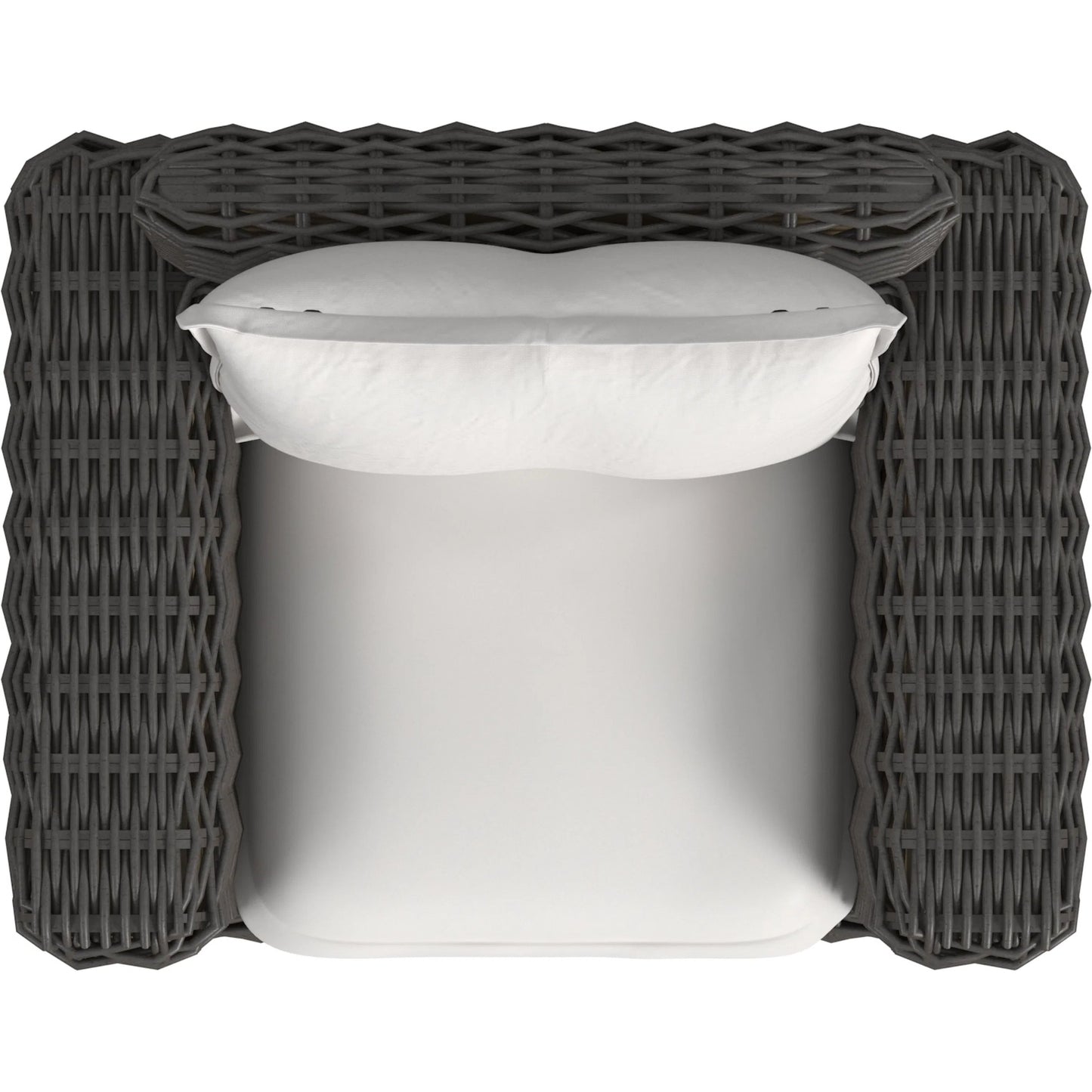 005 SI-2318698 | Additional Silo | Cabo Outdoor Oversized Swivel Club Chair by Sunset West in dark wood. Made from resin wicker in a rustic style.