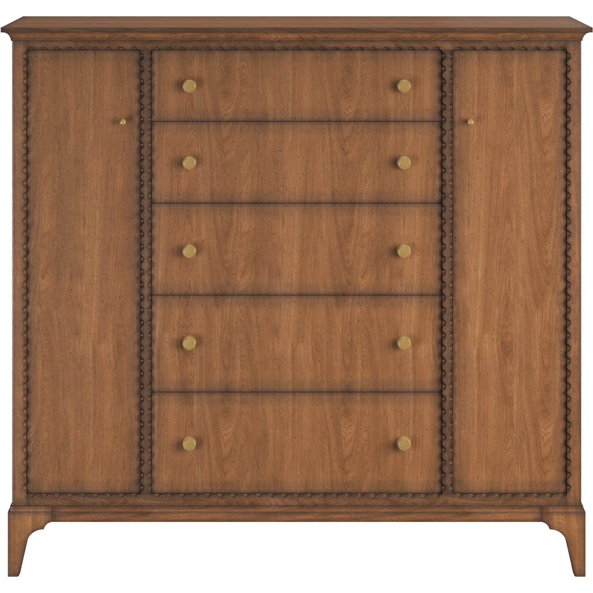 Harbor Door-Drawer Chest by A.R.T. Furniture in lakeside sepia. Made from rubber wood solid, prima vera quarter cut, light figure veneer in a traditional style.
