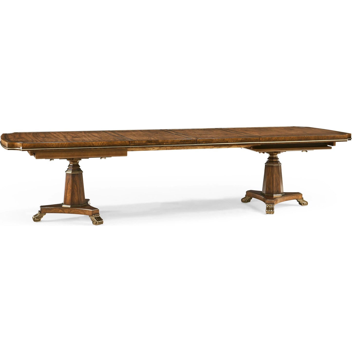 002 SI-2446832 | Additional Silo | Viceroy Rectangular Dining Table by Jonathan Charles in viceroy brown santos. Made from local mahogany, brass, santos rosewood crown veneer in a traditional style.