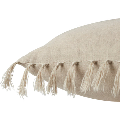 Jemina JEM01 Pillow by Jaipur Living. Made from 100% linen in a coastal style.