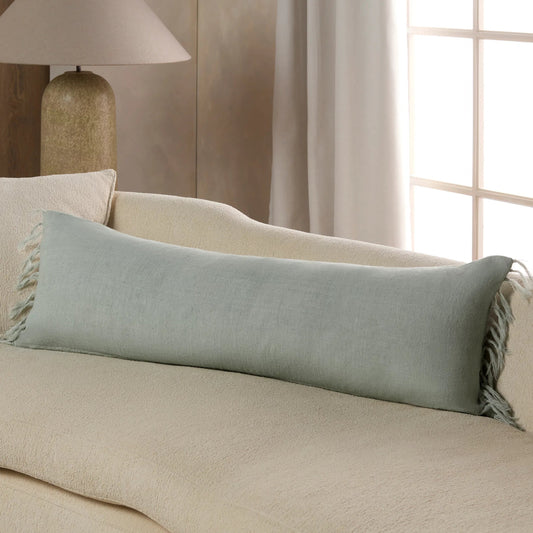 Jemina JEM01 Pillow by Jaipur Living. Made from 100% linen in a coastal style.