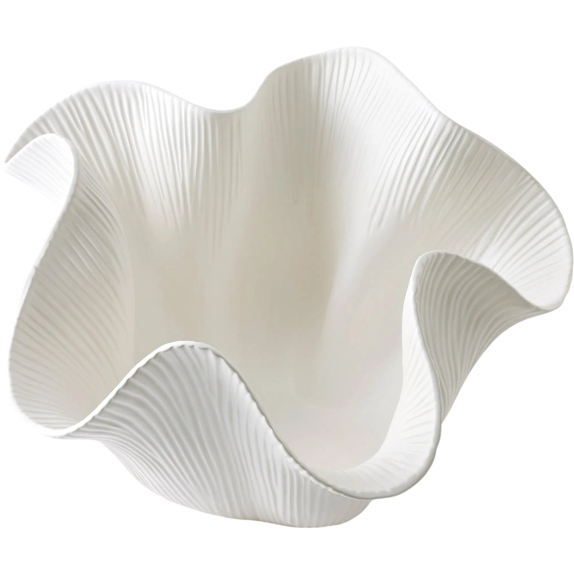 Scallop Bowl by Global Views. Made from ceramic in a modern style.