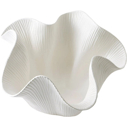 Scallop Bowl by Global Views. Made from ceramic in a modern style.