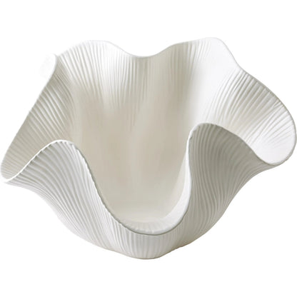 Scallop Bowl by Global Views. Made from ceramic in a modern style.