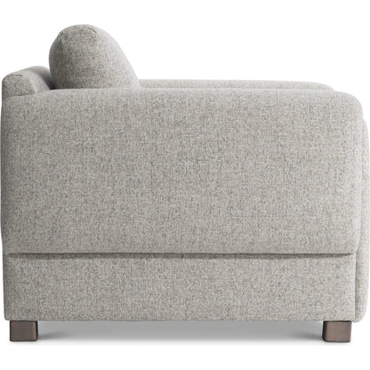 Tori Fabric Chair by Bernhardt in grey. Made from fabric in a unique style.